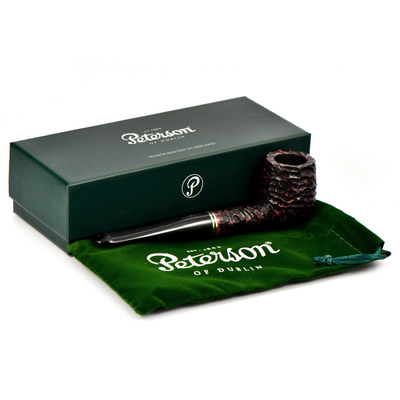 Курительная трубка Peterson Emerald Rustic 06 P-Lip, 9 мм