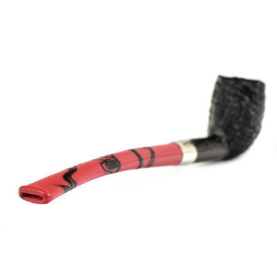 Курительная трубка Peterson Halloween 2024 Dracula SandBlast Bent Billiard, без фильтра