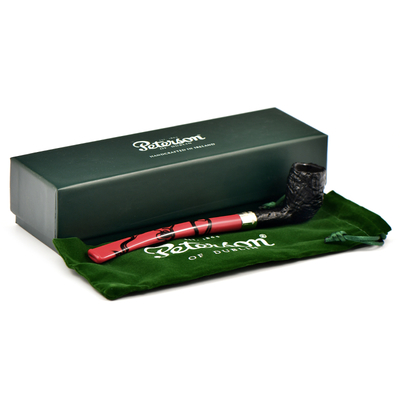 Курительная трубка Peterson Halloween 2024 Dracula SandBlast Bent Billiard, без фильтра