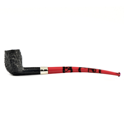 Курительная трубка Peterson Halloween 2024 Dracula SandBlast Bent Billiard, без фильтра