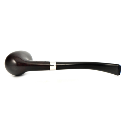 Курительная трубка Peterson Junior Heritage - Silver Mounted Bent Billiard, без фильтра