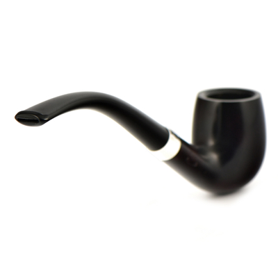 Курительная трубка Peterson Junior Heritage - Silver Mounted Bent Billiard, без фильтра