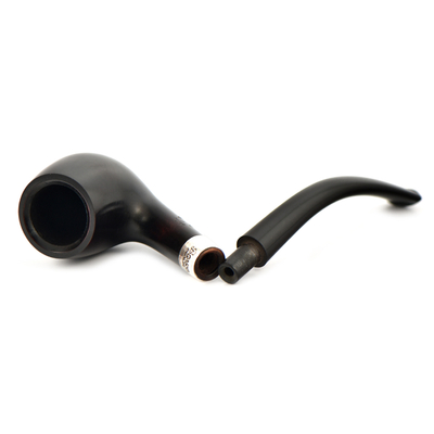 Курительная трубка Peterson Junior Heritage - Silver Mounted Bent Billiard, без фильтра