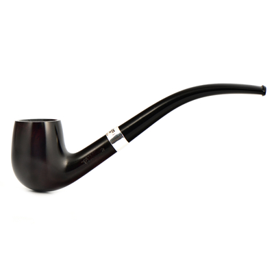 Курительная трубка Peterson Junior Heritage - Silver Mounted Bent Billiard, без фильтра