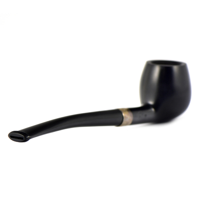Курительная трубка Peterson Junior Rustic - Canted Apple - Silver Mounted, без фильтра