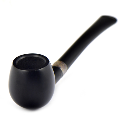 Курительная трубка Peterson Junior Rustic - Canted Apple - Silver Mounted, без фильтра