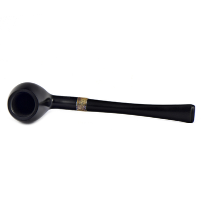 Курительная трубка Peterson Junior Rustic - Canted Apple - Silver Mounted, без фильтра