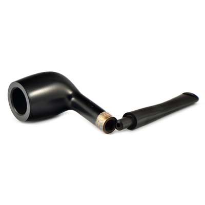 Курительная трубка Peterson Junior Ebony - Straight Billiard - Silver Mounted, без фильтра