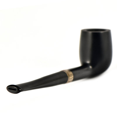 Курительная трубка Peterson Junior Ebony - Straight Billiard - Silver Mounted, без фильтра