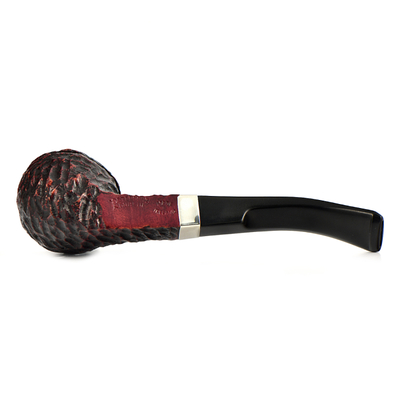 Курительная трубка Peterson Junior Rustic - Nickel Mounted Bent Buldog, без фильтра