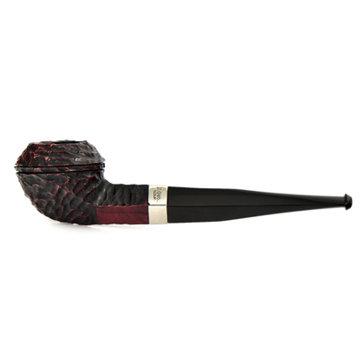 Курительная трубка Peterson Junior Rustic - Nickel Mounted Straight Buldog, без фильтра