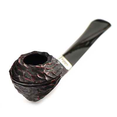Курительная трубка Peterson Junior Rustic - Nickel Mounted Straight Buldog, без фильтра
