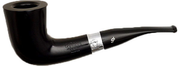Курительная трубка Peterson Sherlock Holmes - Ebony - Mycroft P-Lip 9 мм