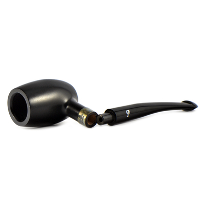 Курительная трубка Peterson Speciality Pipes - Barrel - Ebony Silver Mounted P-Lip, без фильтра