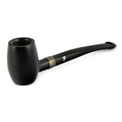 Курительная трубка Peterson Speciality Pipes - Barrel - Ebony Silver Mounted P-Lip, без фильтра