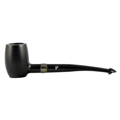 Курительная трубка Peterson Speciality Pipes - Barrel - Ebony Silver Mounted P-Lip, без фильтра
