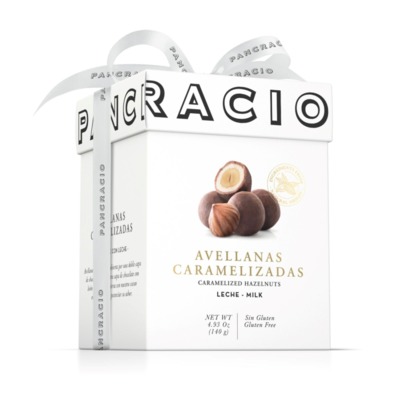 Конфеты Pancracio Luxury Box из цельного карамелизированного фундука с молочным шоколадом, 140 гр.