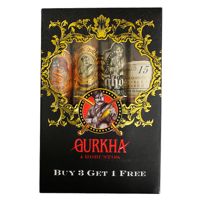 Подарочный набор Подарочный набор сигар Gurkha Robusto SET of 4 cigars