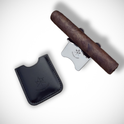 Подставка под сигару Black Leather Cigar Stand (Черная)