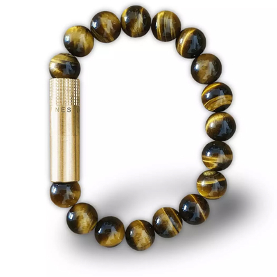 Пробойник-браслет для сигар Brass, Tiger Eye