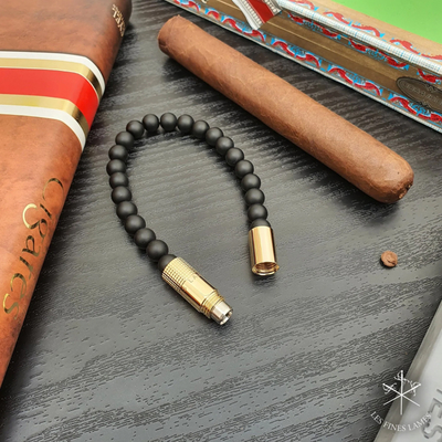 Пробойник-браслет для сигар Gold plated 18K, Onyx Matte