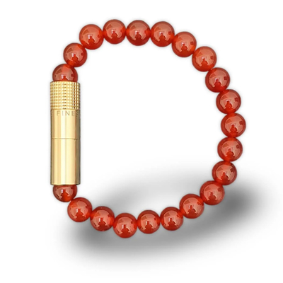 Пробойник-браслет для сигар Gold plated 18K, Carnelian