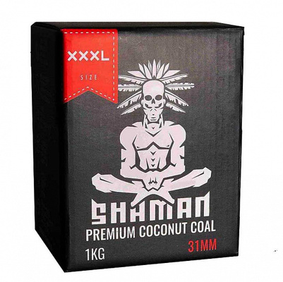 Уголь для кальяна SHAMAN (31mm) - 1KG - 36 BRICKS