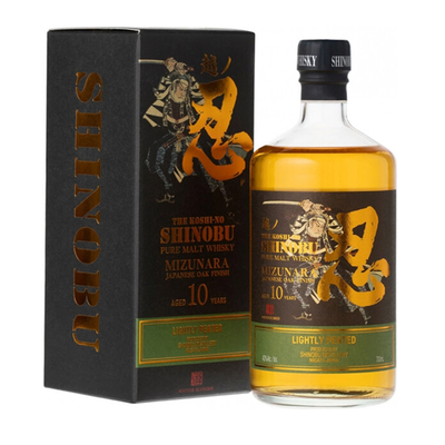 Виски Shinobu Lightly Peated Pure Malt 10 Years Old Mizunara Japanese Oak Finish, 0.7 л.