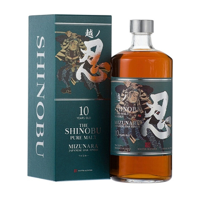 Виски Shinobu Pure Malt 10 Years Old Mizunara Japanese Oak Finish, 0.7 л.