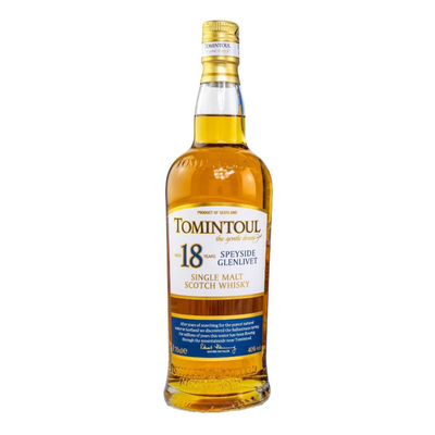 Виски Tomintoul Speyside Glenlivet Single Malt Whisky 18 Years Old, 0,7 л.