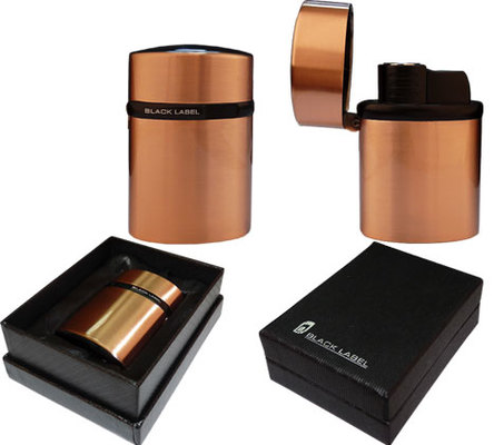 Зажигалка настольная Black Label Tornado Brushed Copper & Black LBLT320