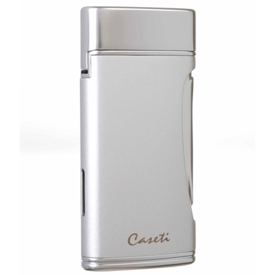 Зажигалка Caseti сигарная турбо (двойное пламя), серебристая CA583-3