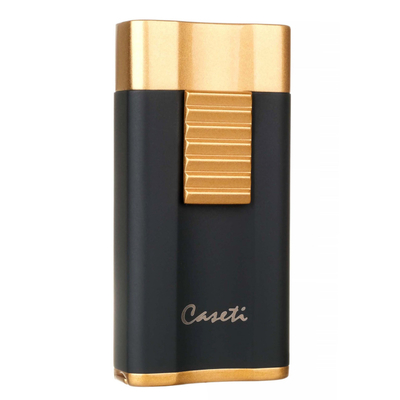 Зажигалка Caseti сигарная, турбо, черно-золотистая CA558-5