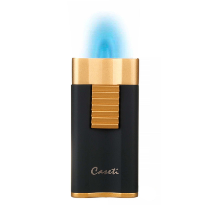 Зажигалка Caseti сигарная, турбо, черно-золотистая CA558-5