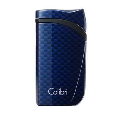 Зажигалка сигарная Colibri Falcon, синий карбон LI310T8
