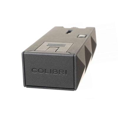 Зажигалка сигарная Colibri Quasar, двойное турбопламя, Оружейная сталь LI750T3