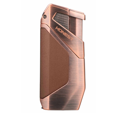 Зажигалка сигарная Honest, двойное пламя, с пробойником, бронза 782-Bronze