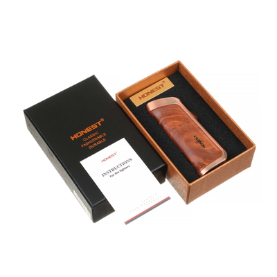 Зажигалка сигарная Honest, тройное пламя, с пробойником, бронза 787-Bronze