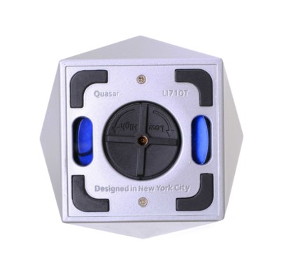 Зажигалка настольная Colibri Quasar, тройное турбопламя, Серебристый лак LI710T2