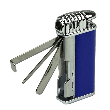 Зажигалка трубочная Vertigo Pipe Puffer Blue